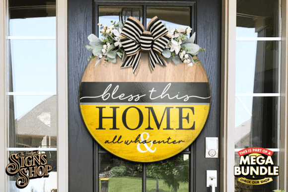 Bless This Home SVG: Spring Graphics for Crafts
