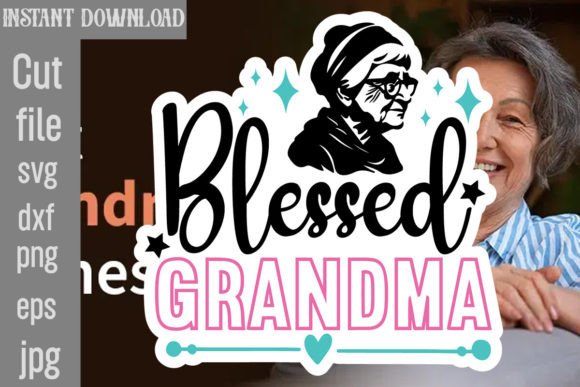 Blessed Grandma SVG: Graphics for Crafts & Branding