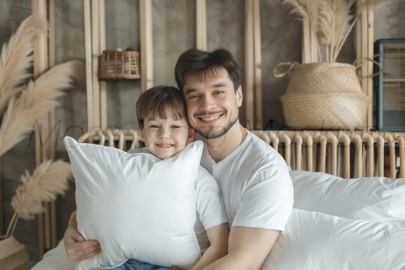 Dad Son Pillows Mockup: Graphics for Pillows Amp Brands