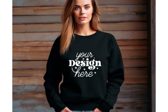 Gildan 18000 Women Mockup 13: Graphics for Product Mockups