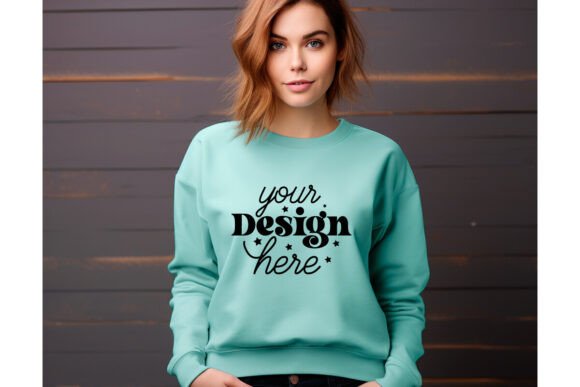 Gildan 18000 Women Mockup 47: Essential Graphics & Product Mockups