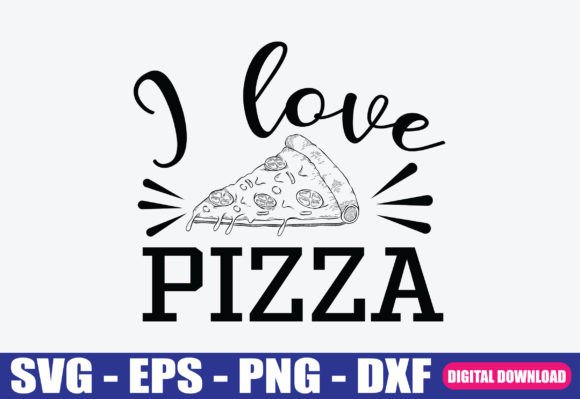 I Love Pizza SVG: Modern Graphics for Crafts