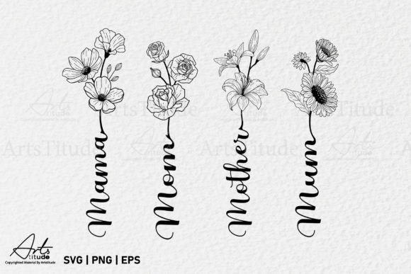 Mothers Day SVG & Graphics for Crafts Branding