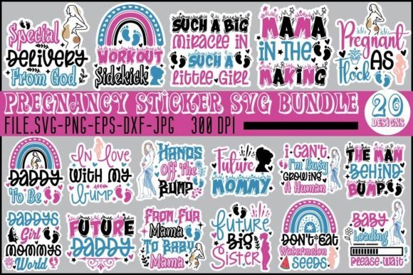 Pregnancy Sticker SVG Bundle: A Designer's Review