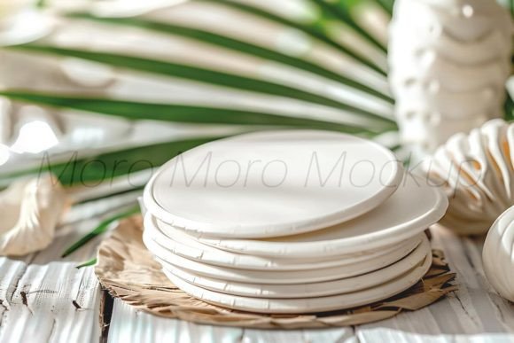 Tropical Summer Coasters Mockup: A Designer's Review