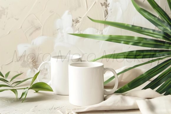 Tropical Summer Mugs Mockup: Graphics for Mugs Amp Branding