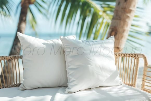 Tropical Summer Pillows Mockup: Graphics for Pillows Amp