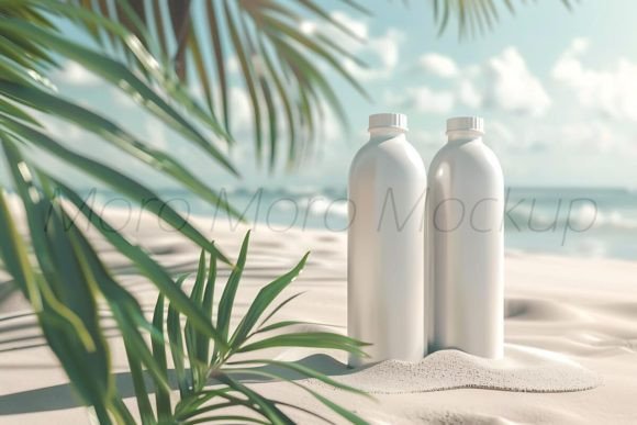 Tropical Summer Water Bottles Mockup: A Designer's Review